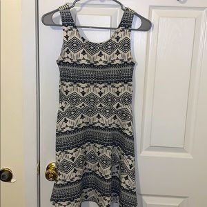 Beige Dress With Patterns